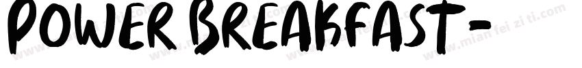 Power Breakfast字体转换